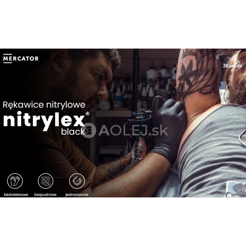 Nitrilové rukavice Nitrylex Basic veľkosť M, 100 ks