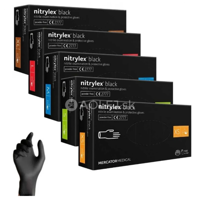 Nitrilové rukavice Nitrylex Basic veľkosť M, 100 ks