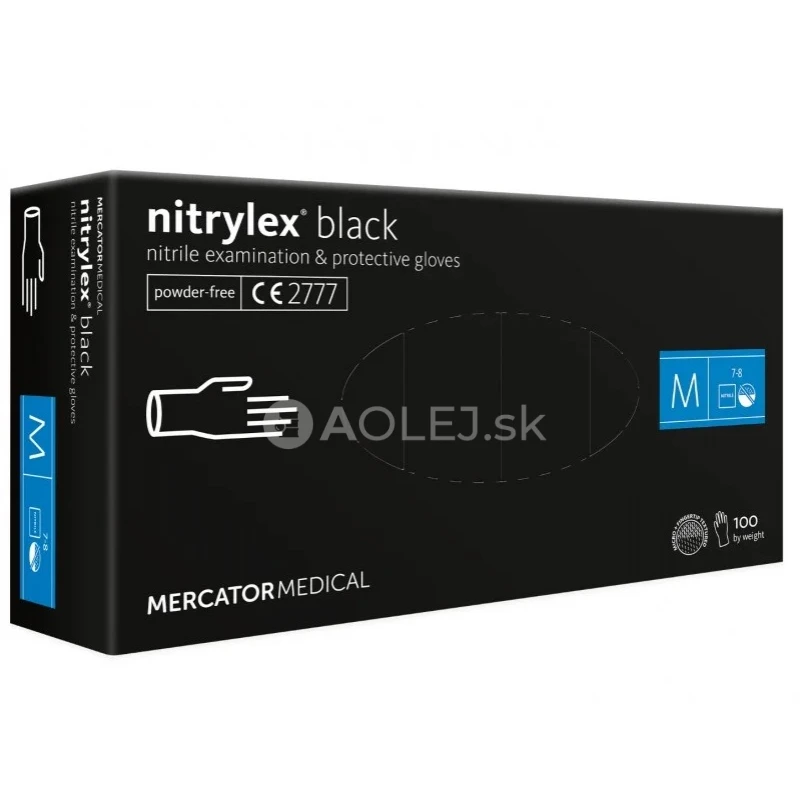 Nitrilové rukavice Nitrylex Basic veľkosť M, 100 ks