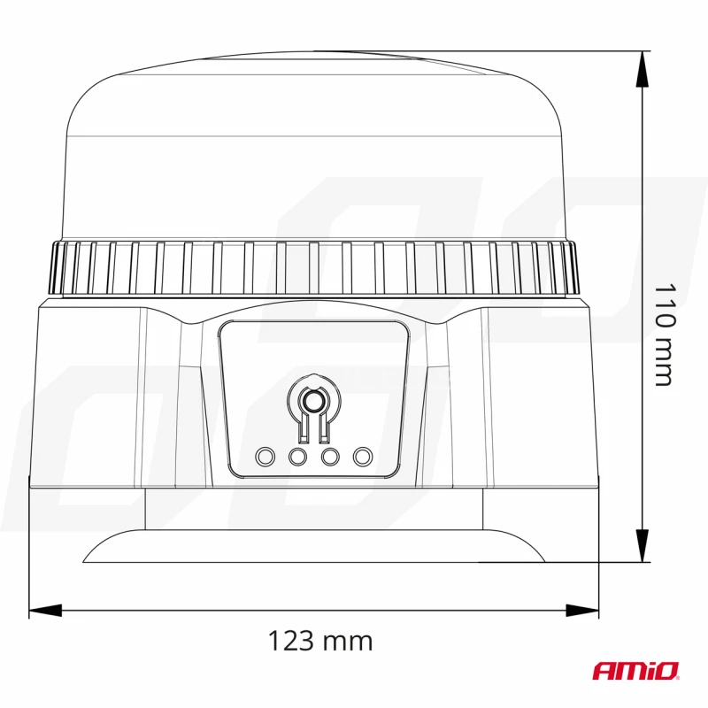 Bezdrôtové LED výstražné svietidlo R65 R10 12/24V AMIO-03931