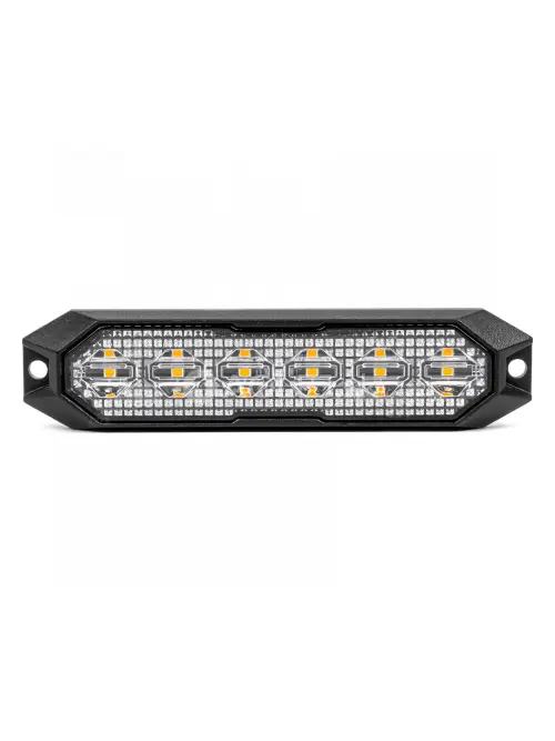 Výstražné osvetlenie oranžové 6x3W LED R65 R10 12/24V IP6K9K AMIO-03930
