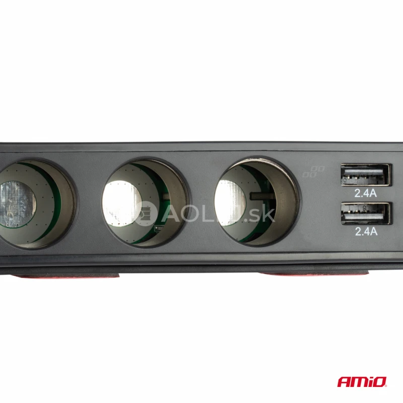 Predlžovacia zásuvka s voltmetrom AMiO-03781