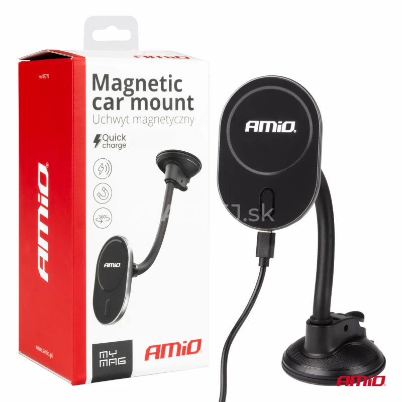 Magnetický držiak telefónu s bezdrôtovým indukčným nabíjaním My Mag 15W AMIO-03772