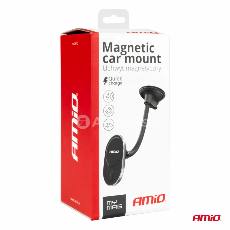 Magnetický držiak telefónu s bezdrôtovým indukčným nabíjaním My Mag 15W AMIO-03772