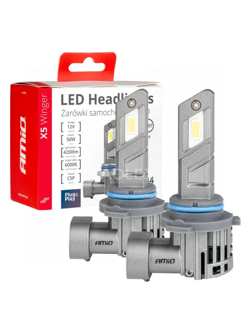 LED žiarovky X5-series WINGER H4 6000K max 50W AMIO-03949