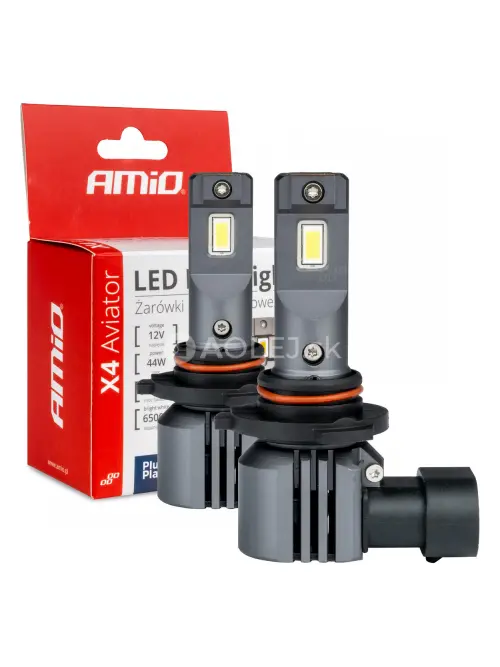 LED žiarovky X4-series AVIATOR HB3 9005/HIR1 9011/H10 6500K max 44W AMIO-03766