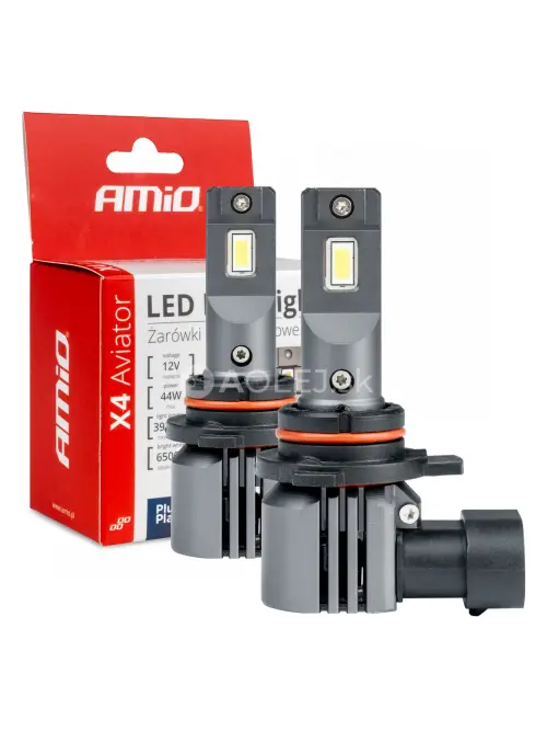 LED žiarovky X4-series AVIATOR HIR2 9012 6500K max 44W AMIO-03768