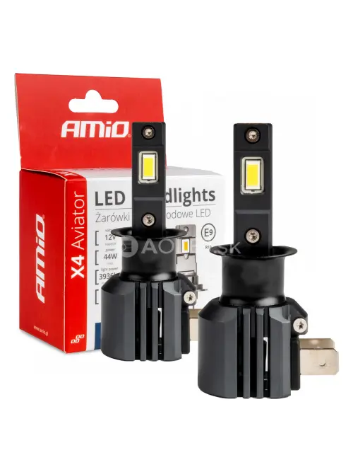 LED žiarovky X4-series AVIATOR H3 6500K max 44W AMIO-03762