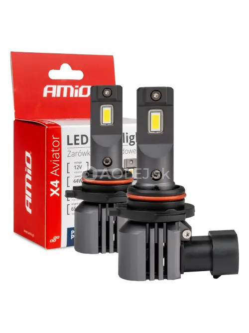 LED žiarovky X4-series AVIATOR HB4 9006 6500K max 44W AMIO-03767