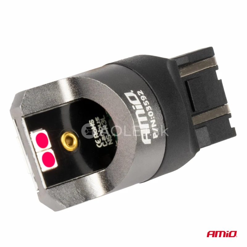 LED žiarovky CANBUS PRO series 7443 W21/5W 4x3030 SMD Red 12/24V AMIO-03592