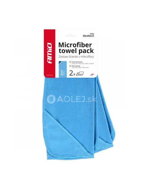 Utierka na le&scaron;tenie skla z mikrovl&aacute;kna 30x40cm AMIO-03732