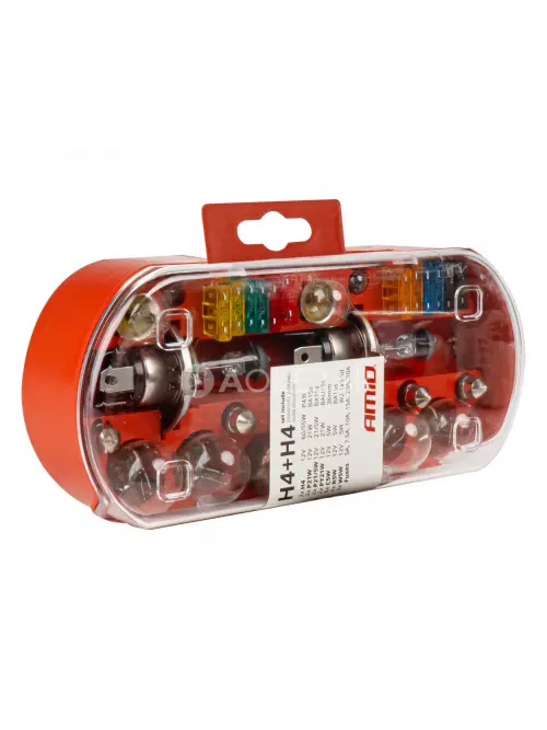 Sada halog&eacute;nov&yacute;ch žiaroviek 30ks (H4+H4) AMIO-03958