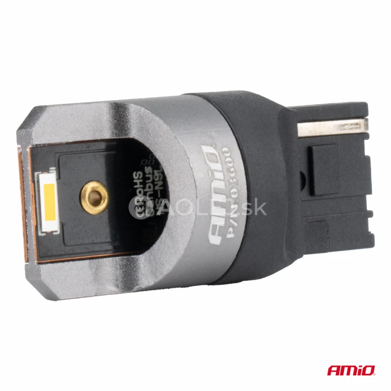 LED žiarovky FULL CANBUS PRO WY21W 2x1860 SMD amber 12V 24V AMIO-03600