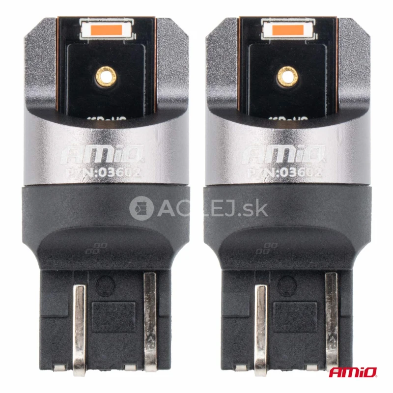 LED žiarovky FULL CANBUS PRO W21/5W 2x1860 SMD červen&eacute; 12V 24V AMiO-03602