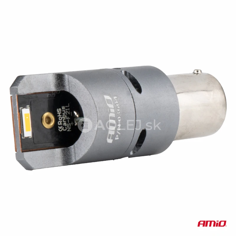LED žiarovky FULL CANBUS PY21W 2x1860 SMD amber 12V 24V AMIO-03604