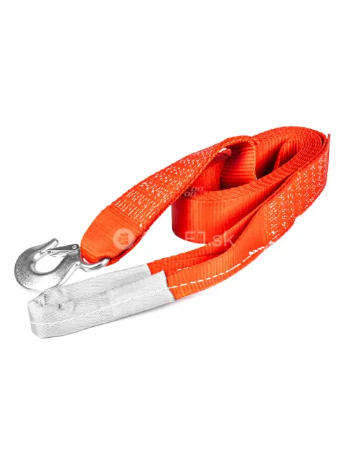 Ťažný popruh 7000kg 60mm 5m zakončenie Hák+Ucho AMIO-03992