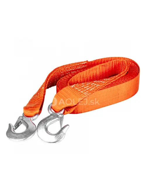 Popruhové ťažné lano 7000kg 60mm 5m zakončenie HÁK + HÁK AMiO-03991