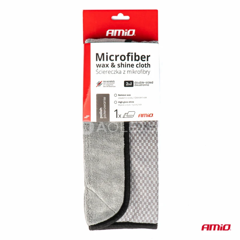 Utierka na vosk a lesk z mikrovl&aacute;kna 40x40cm 600g AMIO-03976