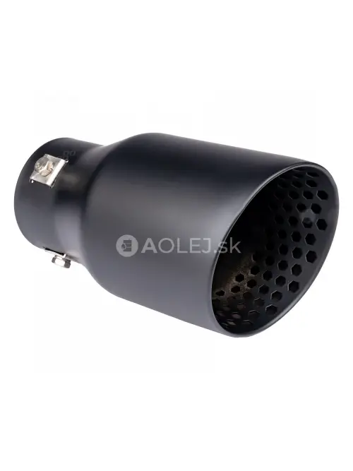 Koncovka výfuku z nehrdzavejúcej ocele čierna matná AMIO-04061