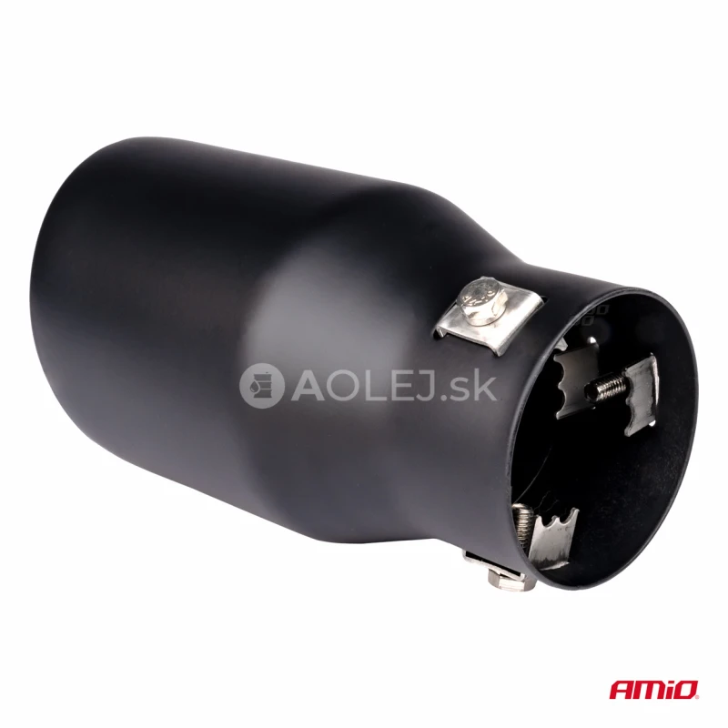 Koncovka výfuku z nehrdzavejúcej ocele čierna matná AMIO-04061