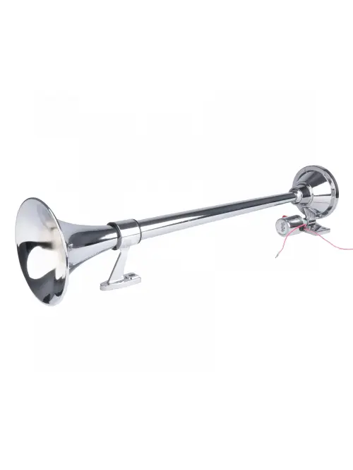 Zvuková signalizácia klaksónu chróm 640 mm 12V 24V AMIO-04076
