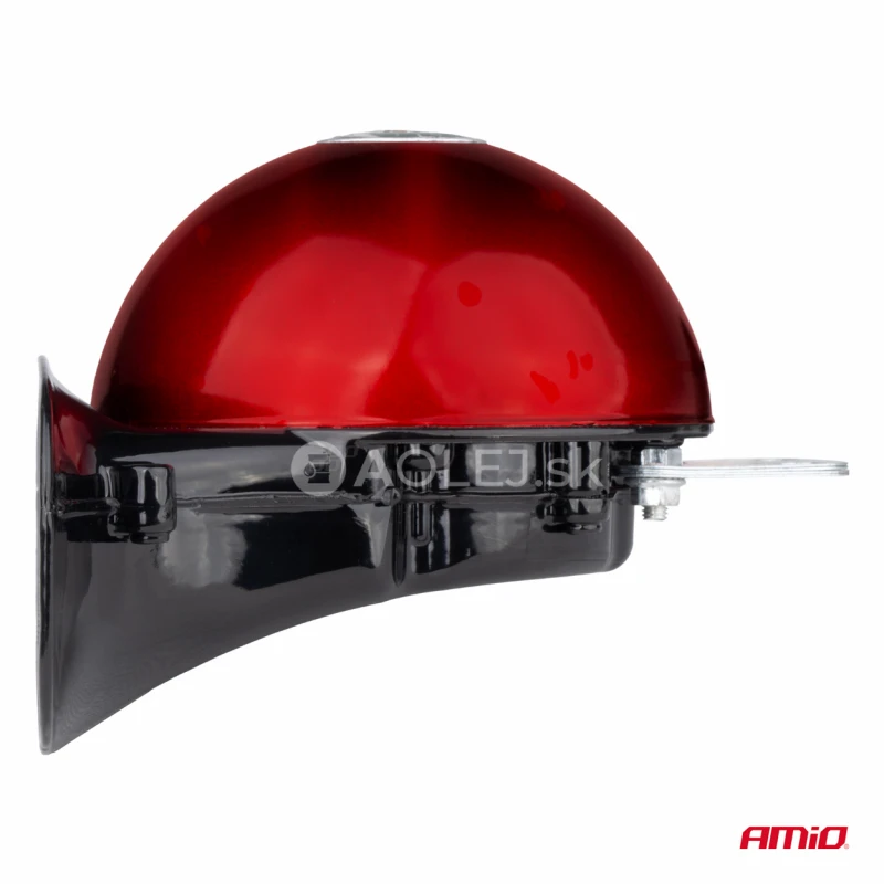 Zvuková signalizace klaksonu sada 2 ks červená 125 mm 12V AMIO-04075