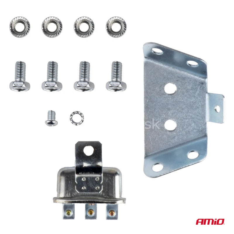 Zvuková signalizace klaksonu sada 2 ks červená 125 mm 12V AMIO-04075