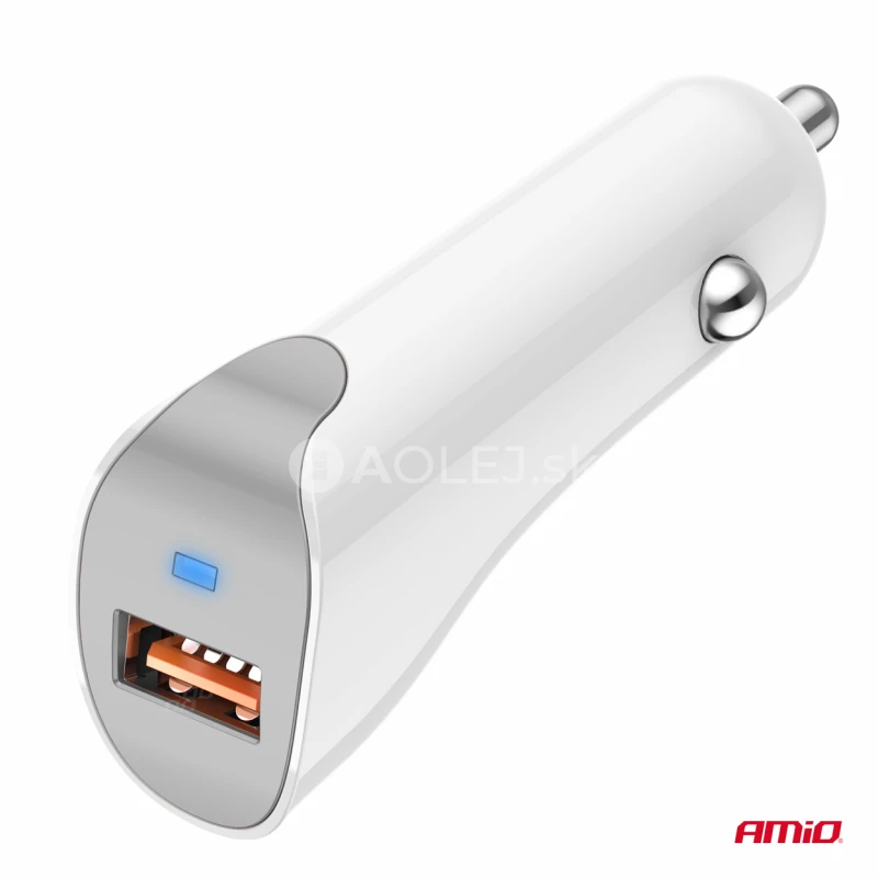 Nabíjačka do auta USB-A 2.1A 12/24V AMiO-03873