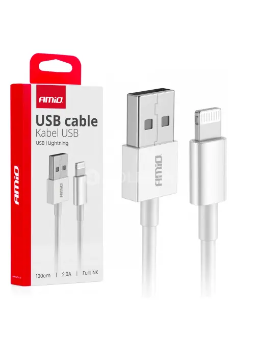 Kábel USB na Lightning 2A 100cm FullLINK AMIO-03895