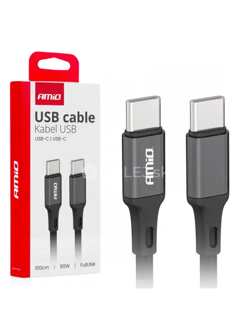 Kábel 'USB-C na USB-C 60W 100cm FullLINK AMIO-03902
