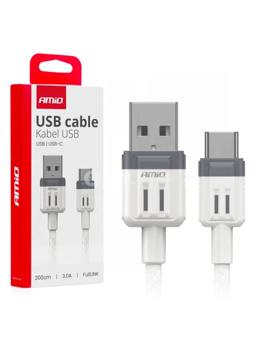 Kábel USB na USB-C 3A 200cm FullLINK AMIO-03906