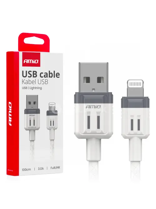 Kábel USB na Lightning 3A 100cm FullLINK AMIO-03907
