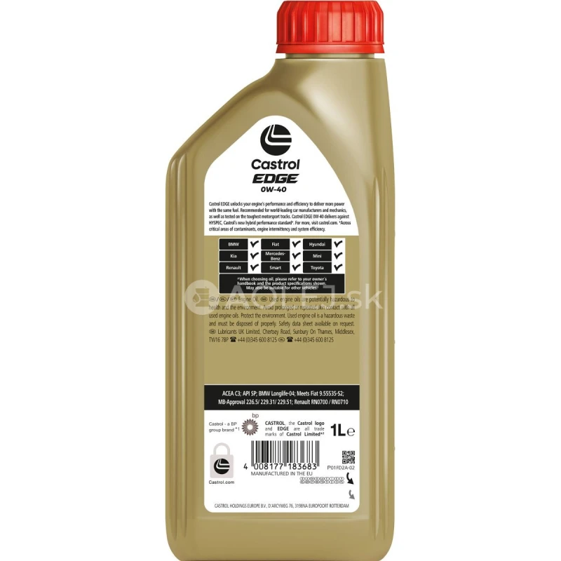 Castrol Edge 0W-40 1L