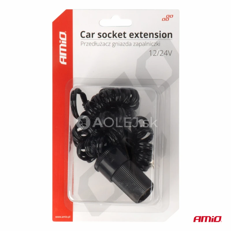 Rozšírenie zásuvky zapaľovača 12V 24V 300cm AMIO-03805