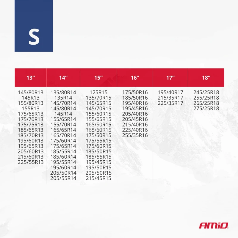 Textilné snehové reťaze S EN16662-1 Önorm V5121 2 ks AMIO-04080