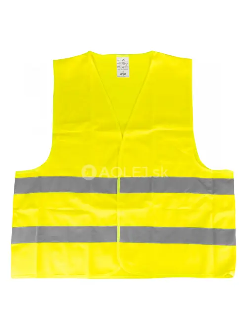 Výstražna vesta XL žltá s certifikátom AMIO-03934