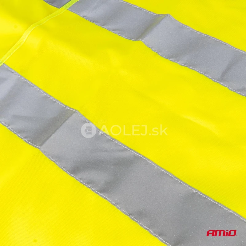Výstražna vesta XL žltá s certifikátom AMIO-03934
