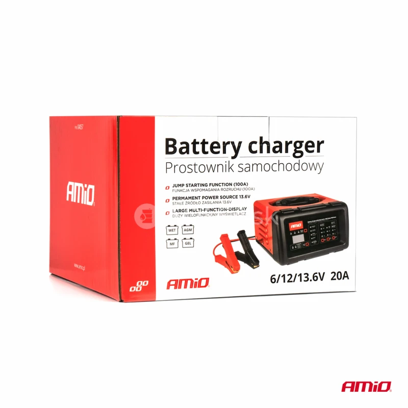 Nab&iacute;jačka bat&eacute;ri&iacute; 20A 6V 12V AMIO-04057