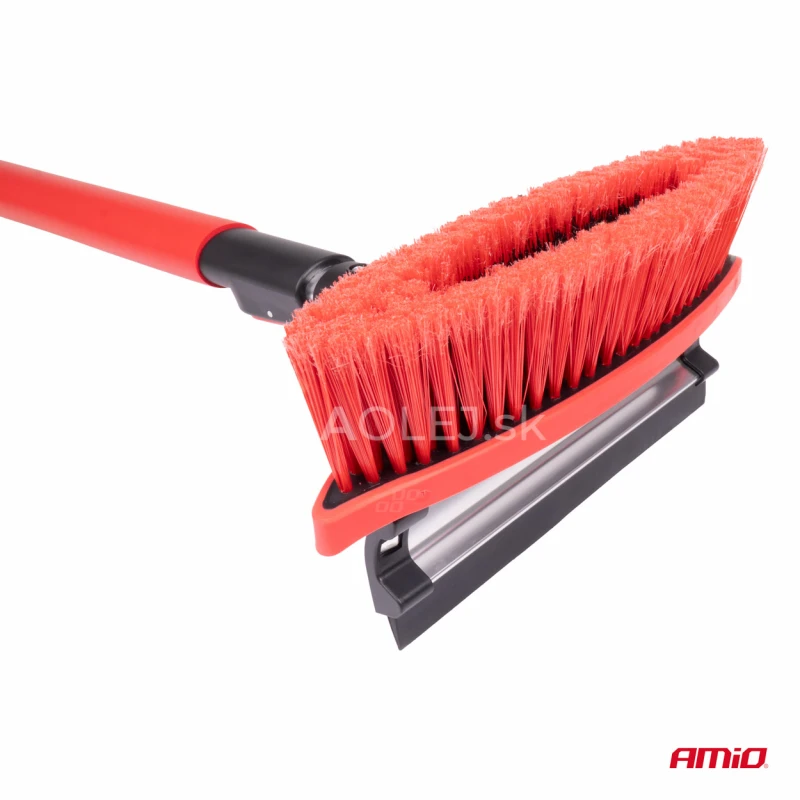 Veľká teleskopická kefa na sneh s škrabkou na ľad a stierkou 98-134 cm AMiO-04147