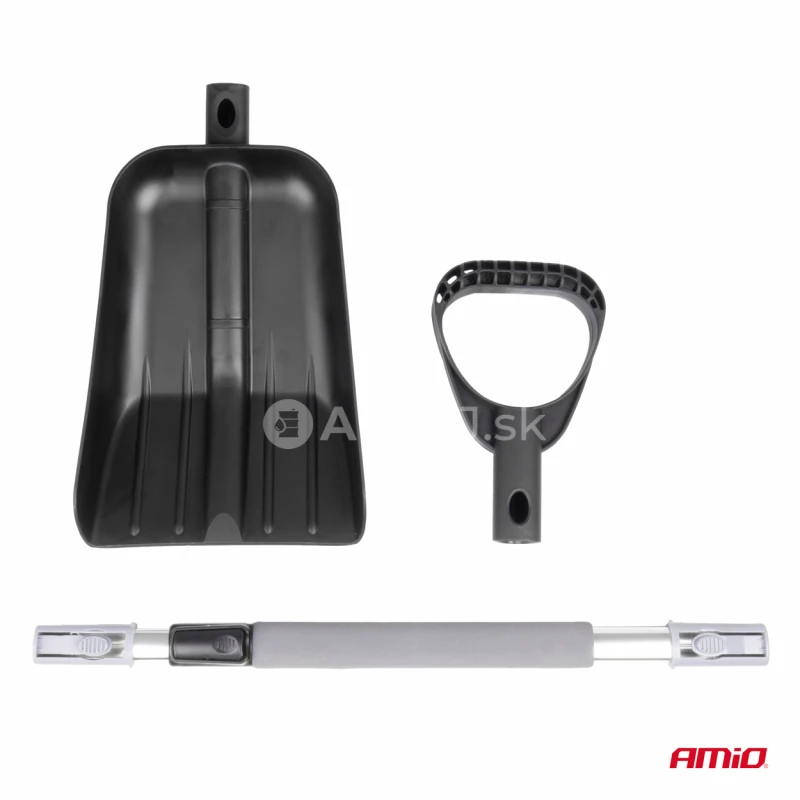 Teleskopick&aacute; lopata na sneh s hlin&iacute;kovou čepeľou 103-131 cm AMiO-04152