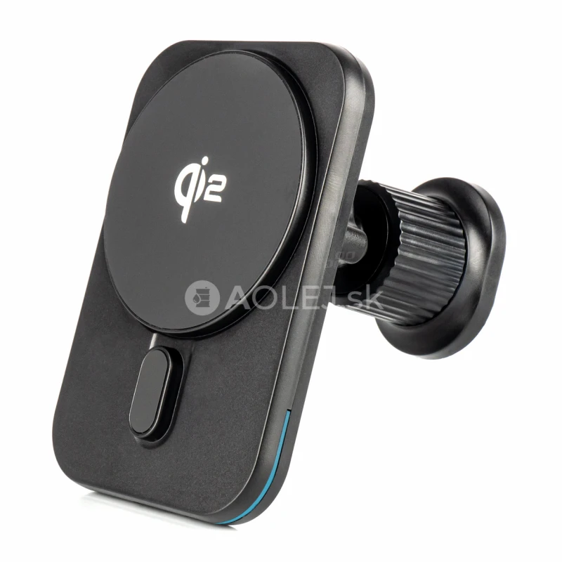 Držiak s magnetickou rychlonabíjačkou do auta Qi2 15W AMiO-04179