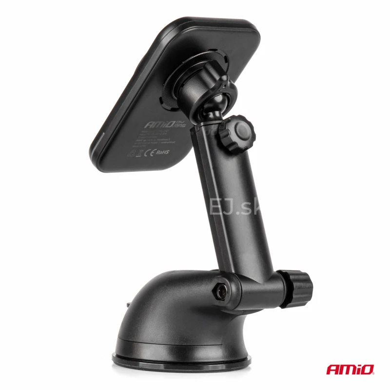 Držiak s magnetickou rychlonabíjačkou do auta Qi2 15W AMiO-04181