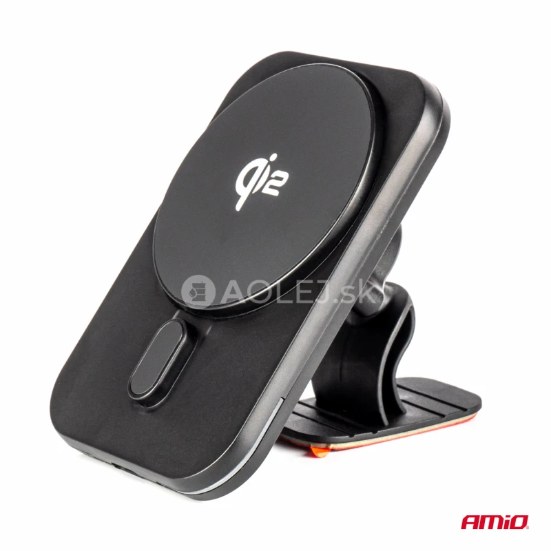 Držiak s magnetickou rychlonabíjačkou do auta Qi2 15W AMiO-04181