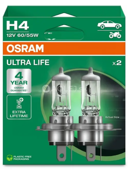 Osram H4 12V 60/55W P43t Ultra Life Box