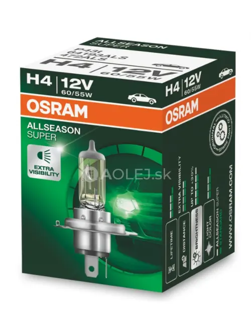 Osram H4 12V 60/55W P43t Allseason Super