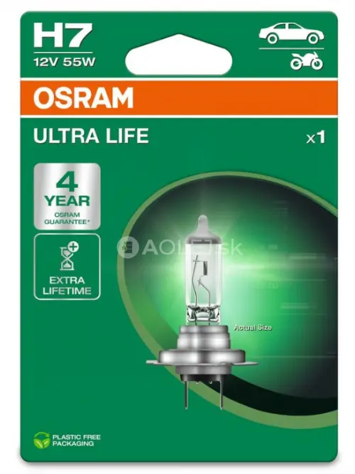 Osram H7 12V 55W PX26d Ultra Life - blister