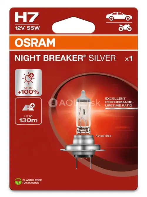 Osram H7 12V 55W PX26D Night Breaker Silver - blister