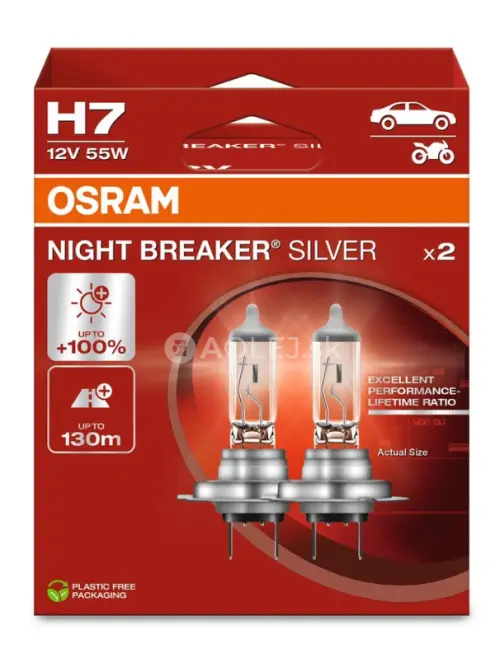 Osram H7 12V 55W PX26D Night Breaker Silver Box 