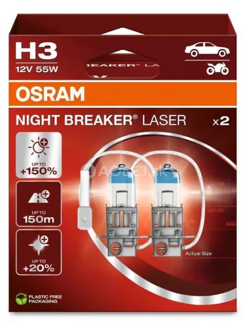 Osram H3 12V 55W PK22s Night Breaker Laser Box