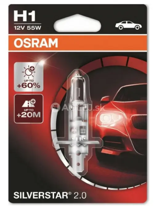 Osram H1 12V 55W P14,5s Silverstar - blister